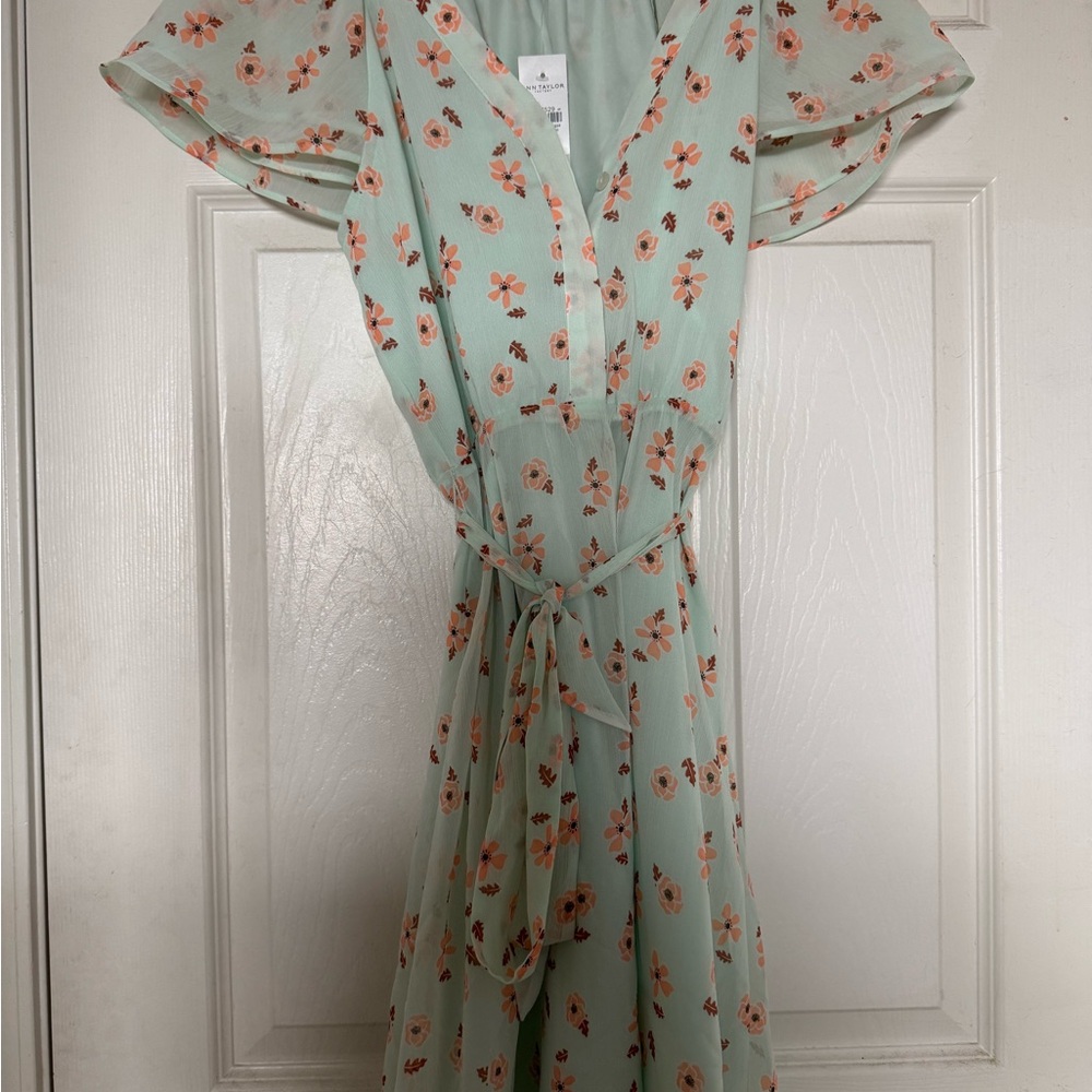 Floral Mint Green Dress